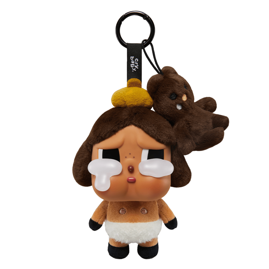 POP MART CRYBABY CRYING AGAIN BABY BROWN (GİZLİ VERSİYON) YÜZ PELUŞ FİGÜR - Termos Türkiye -