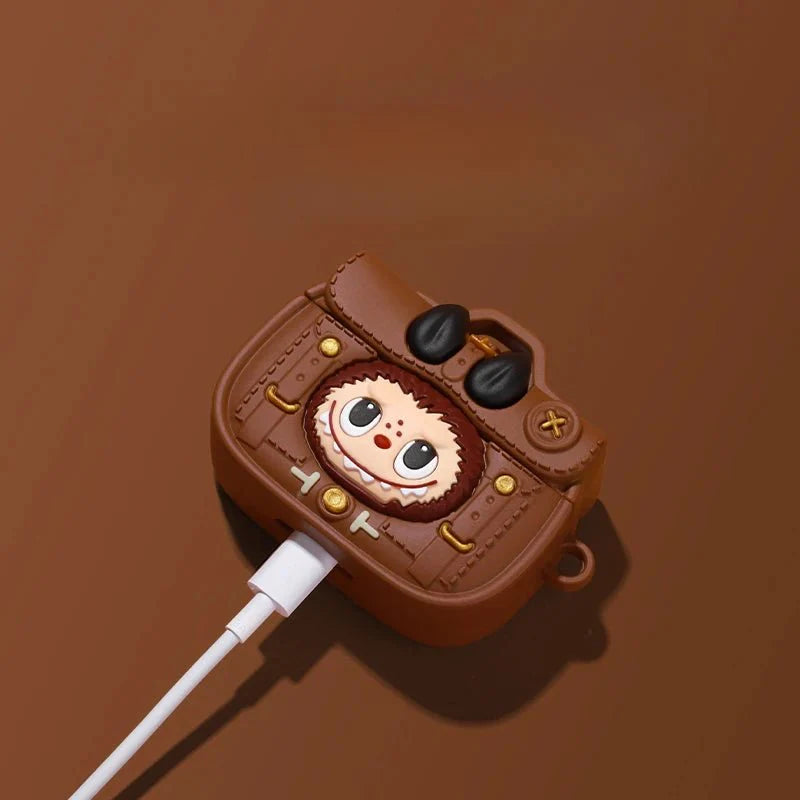 POP MART LABUBU DERİ ÇANTA STİLİ AIRPODS KILIFI - Termos Türkiye - Kılıf