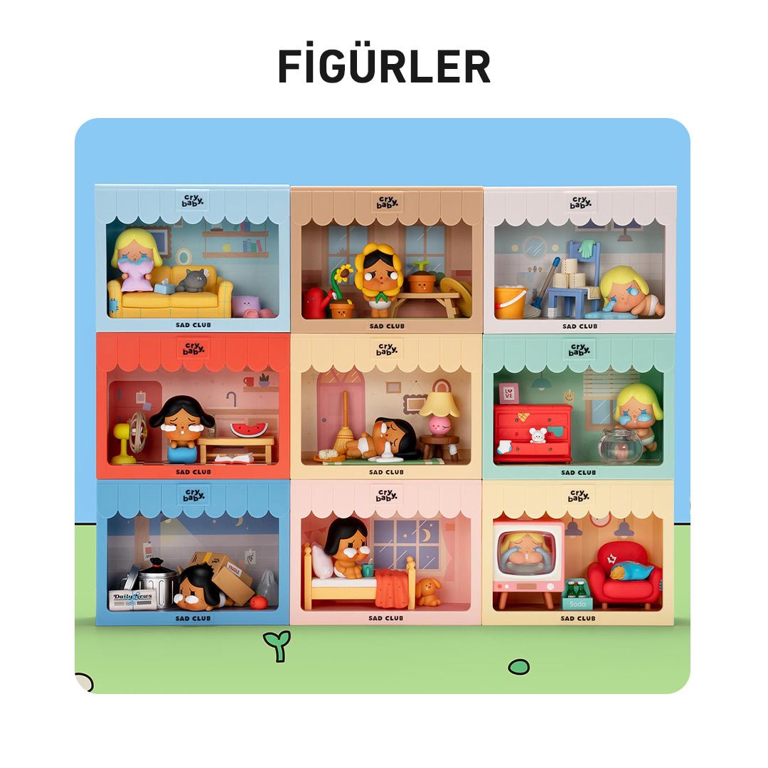 POP MART CRYAGAIN SAD CLUB SÜRPRİZ KUTU SERİSİ - Termos Türkiye - 