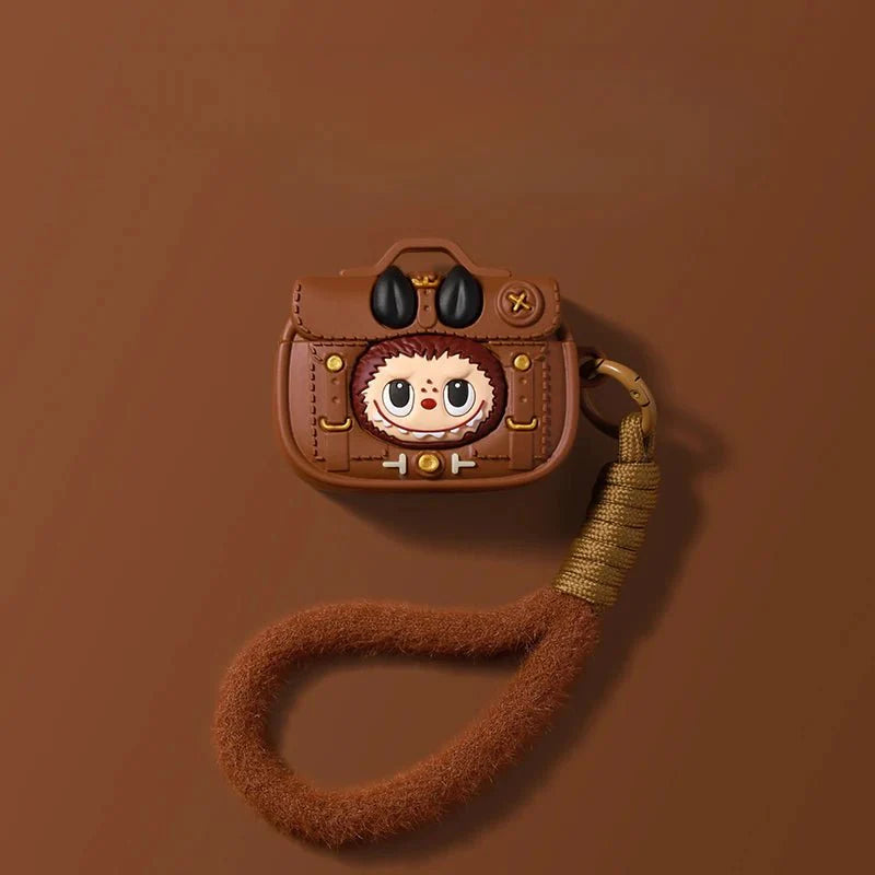 POP MART LABUBU DERİ ÇANTA STİLİ AIRPODS KILIFI - Termos Türkiye - Kılıf