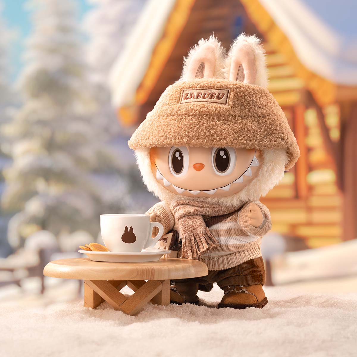 POP MART LABUBU THE MONSTERS DRESS BE LATTE VINYL PELUŞ BEBEK - Termos Türkiye - 