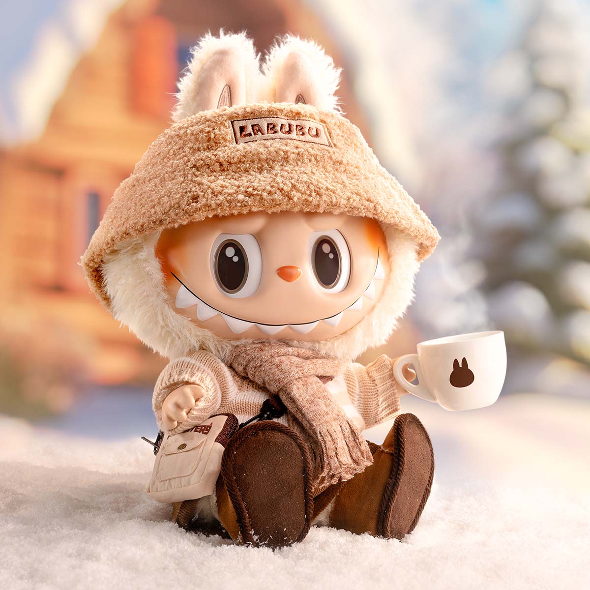 POP MART LABUBU THE MONSTERS DRESS BE LATTE VINYL PELUŞ BEBEK - Termos Türkiye - 