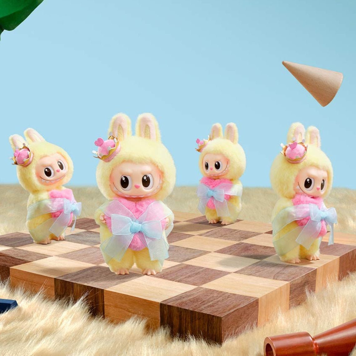 POP MART LABUBU THE MONSTERS LET’S CHECKMATE SERİSİ PELUŞ ASKI KART - Termos Türkiye - Figüran