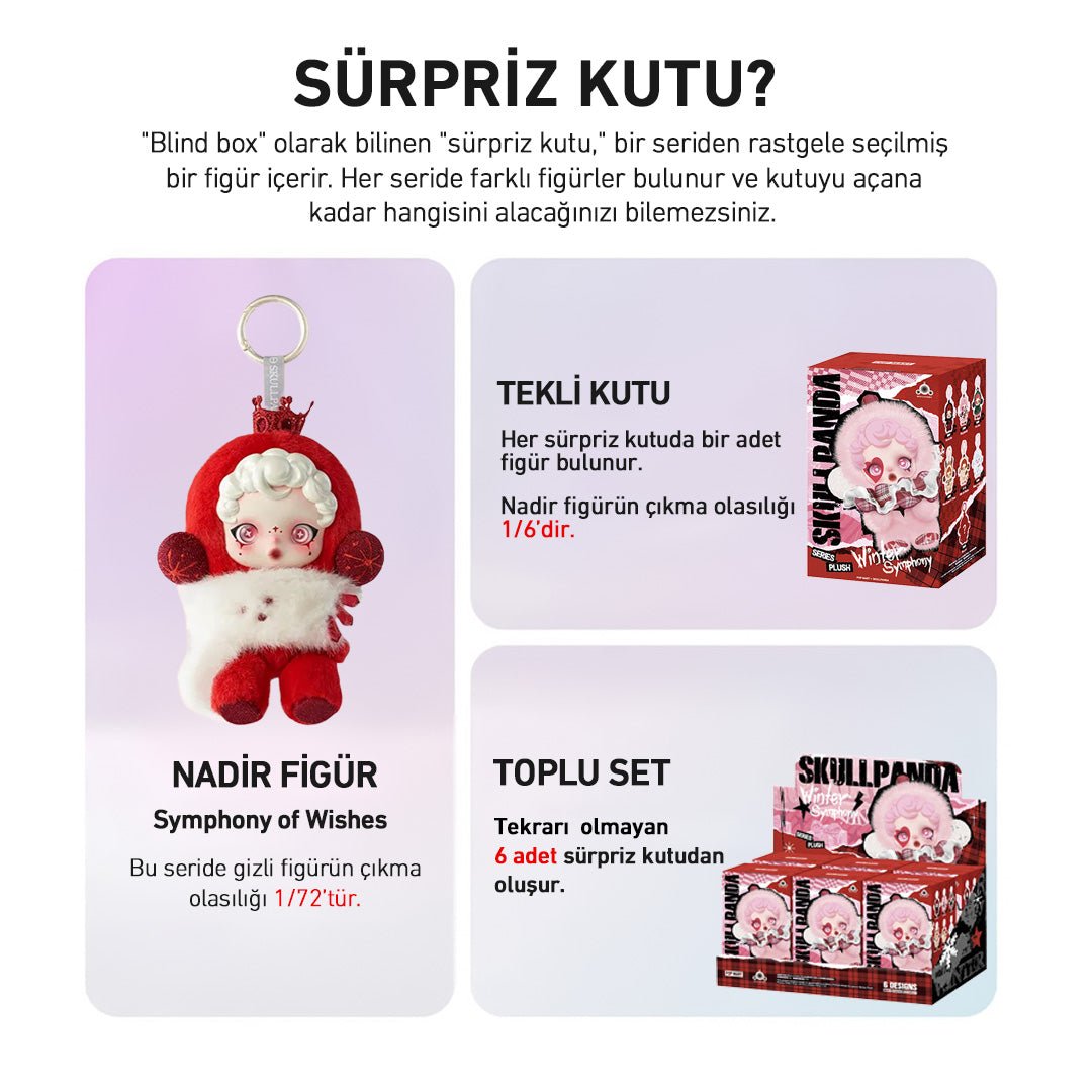 POP MART SKULLPANDA WINTER SYMPHONY SÜRPRİZ KUTU SERİSİ - Termos Türkiye - Figüran